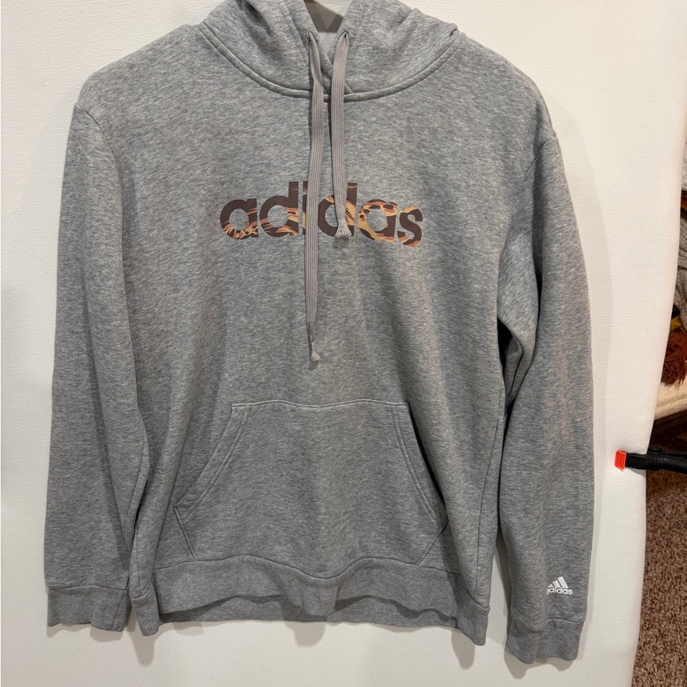 Adidas Heather Gray Men's Hoodie